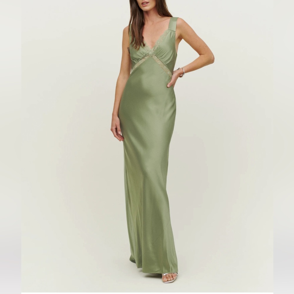 Reformation Chania Silk Dress